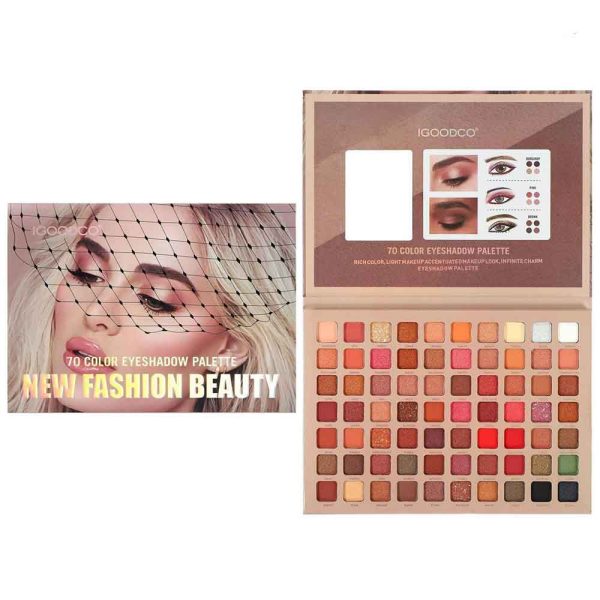 پالت سایه چشم 70 رنگ New Fashion Beauty برند IGOODCO