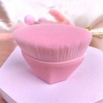 براش رژ گونه و کرم پودر جعبه دار صورتی