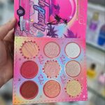 پالت کتابی ۳ صفحه ی سایه و رژگونه و هایلایتر برند Kevin&coco