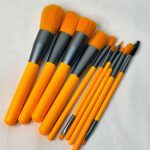 ست براش ده تيكه كيف دار بى اچ رنگ نارنجی
