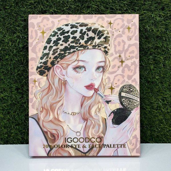 پالت سایه چشم و صورت 70 رنگ حرفه ای برند IGOODCO