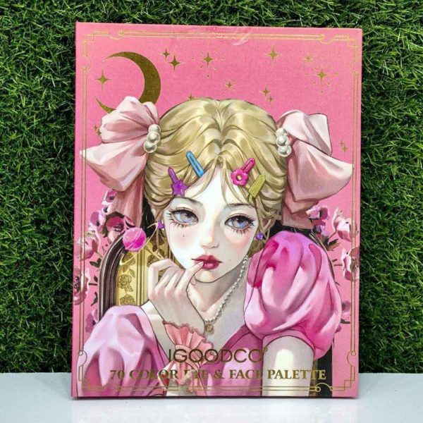 پالت سایه چشم و صورت کتابی 70 رنگ حرفه ای برند IGOODCO