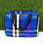 واش بگ سایز بزرگ طرح Burberry رنگ آبی