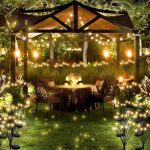 چراغ خورشیدی باغچه مدل شب تاب