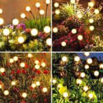 چراغ خورشیدی باغچه مدل شب تاب