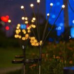 چراغ خورشیدی باغچه مدل شب تاب