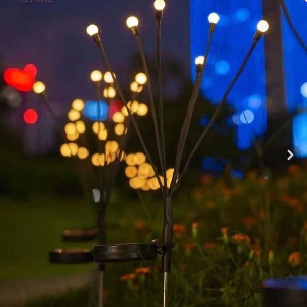 چراغ خورشیدی باغچه مدل شب تاب