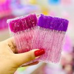 برس ژله ای مژه و ابرو رنگ های بنفش و زرشکی