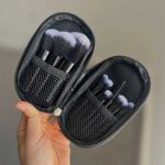 ست براش آرایشی شین مسافرتی ۱۰ عددی رنگ مشکی