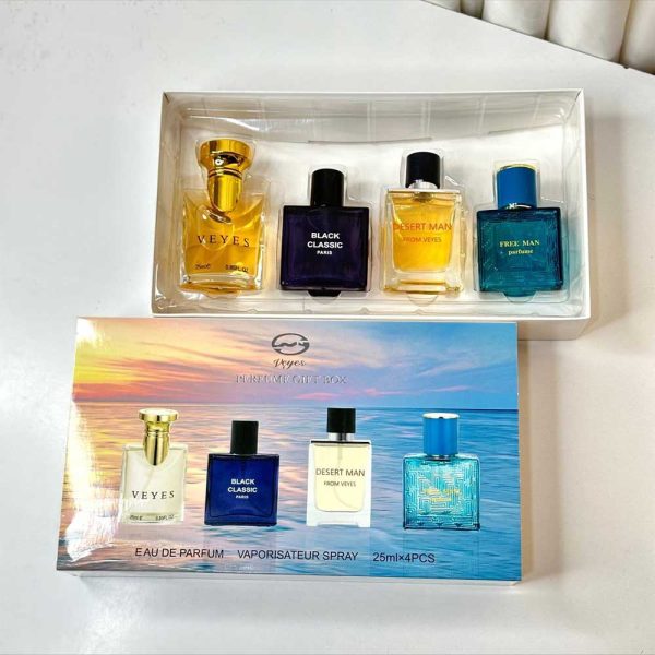 پک هدیه ادو پرفیوم مردانه وی یس مدل بلک کلاسیک دیزرت من شامل ۴ عدد عطر ۲۵ میل