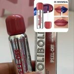 رژ لب استخری الیبولا مدل پیل آف با خاصیت لایه برداری رنگبندی شماره 5