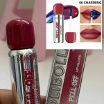 رژ لب استخری الیبولا مدل پیل آف با خاصیت لایه برداری رنگبندی شماره 66