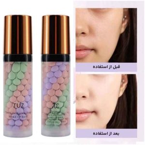 قبل و بعد از استفاده از پرایمر رنگین کمانی TUZ