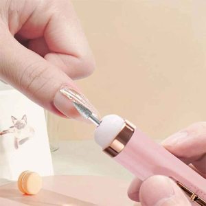 استفاده از سوهان برقی ناخن خانگی SALON NAILS